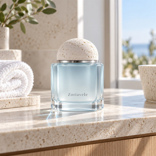 Zoriavele Glass Vessel with Stone-Effect Dome - main product view