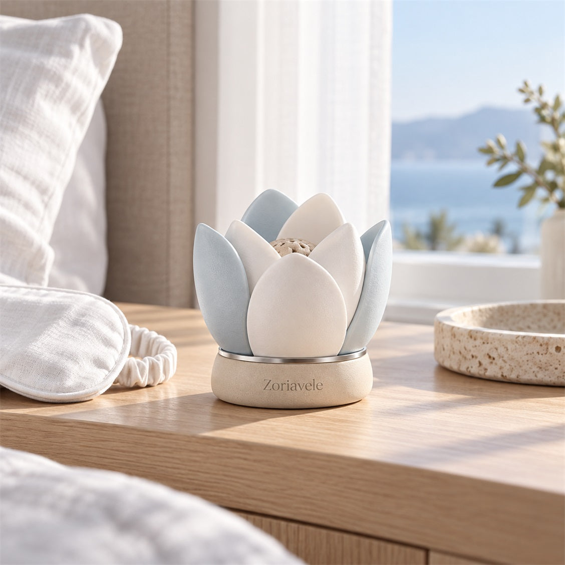 Zoriavele Lotus Petal Aroma Holder - secondary styled view