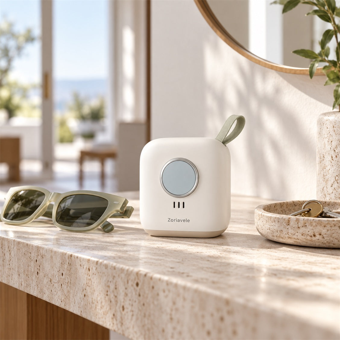 Zoriavele Portable Square Aroma Device with Loop - secondary styled view