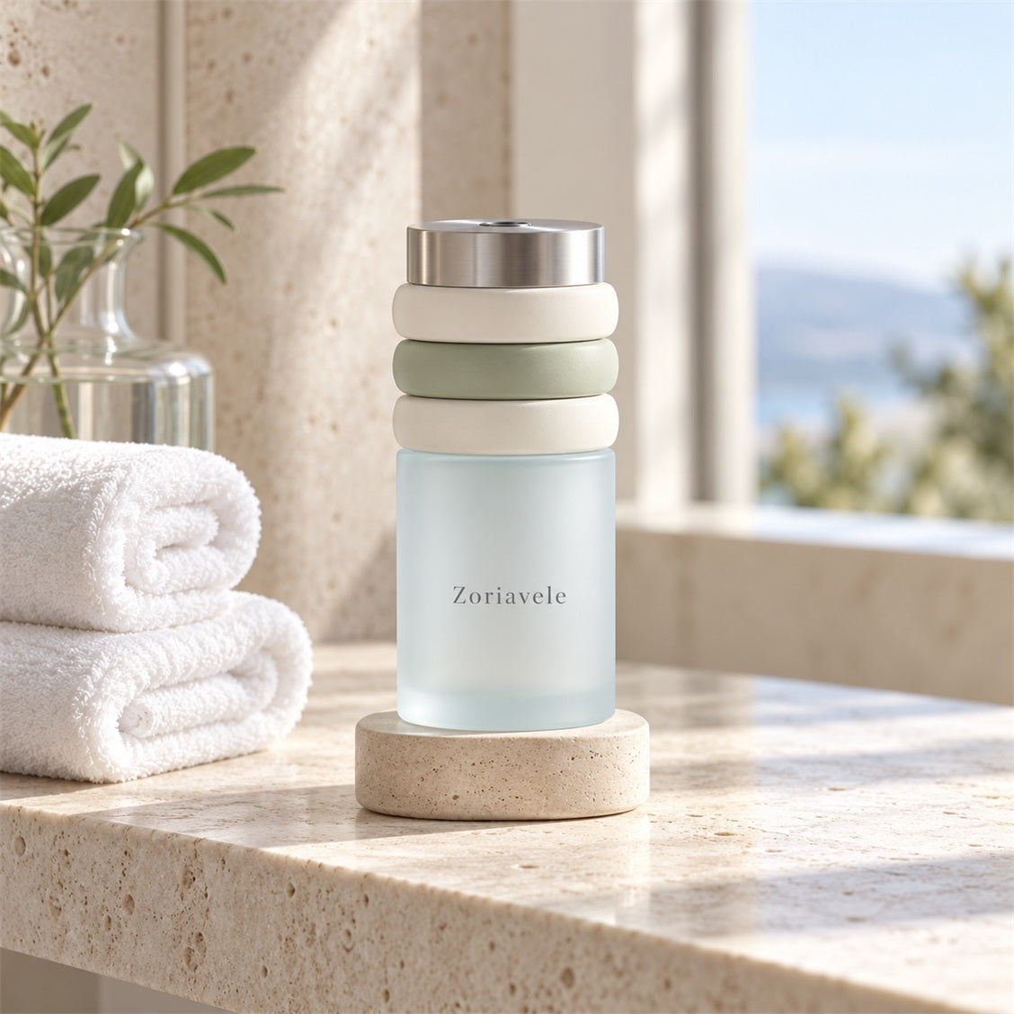 Zoriavele Stacked Ring Aroma Bottle - secondary styled view