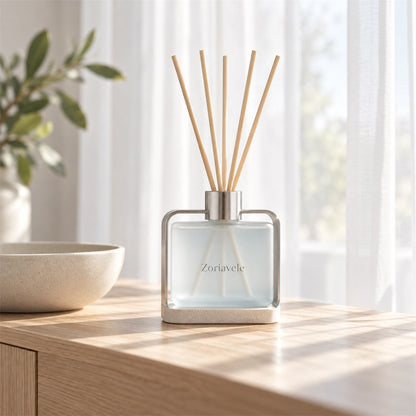 Zoriavele Framed Glass Reed Diffuser - secondary styled view
